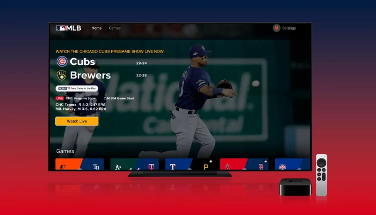 MLB․TV app for iOS and Apple TV overhauled ahead of 2022 season